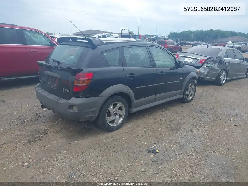 2008 Pontiac Vibe VIN: 5Y2SL65828Z412087 Lot: 45323077