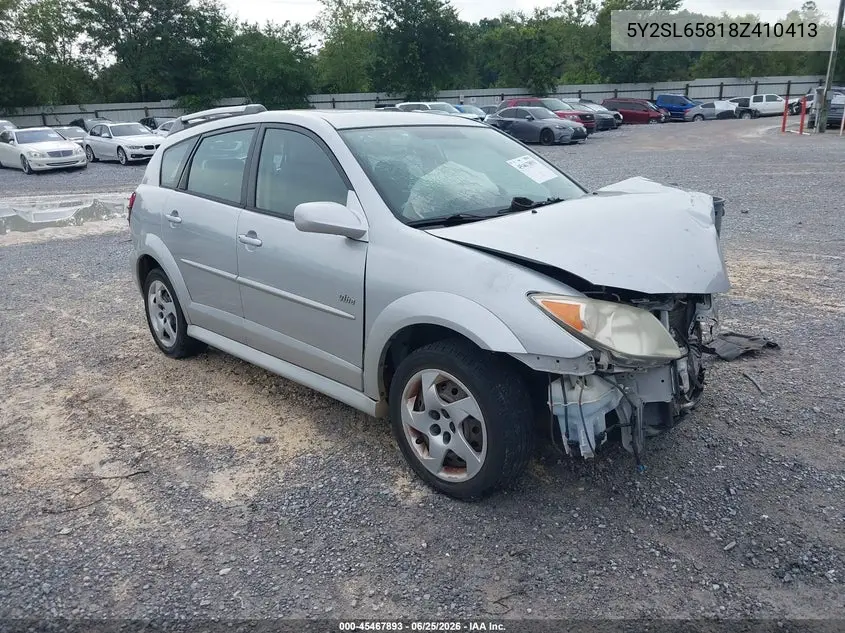 2008 Pontiac Vibe VIN: 5Y2SL65818Z410413 Lot: 45467893