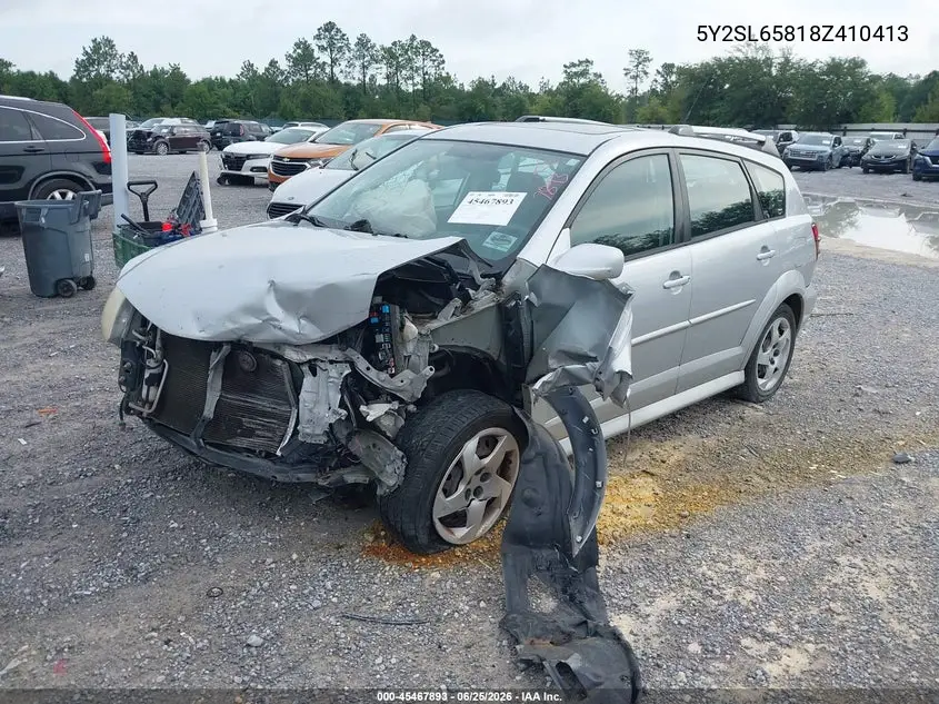 2008 Pontiac Vibe VIN: 5Y2SL65818Z410413 Lot: 45467893