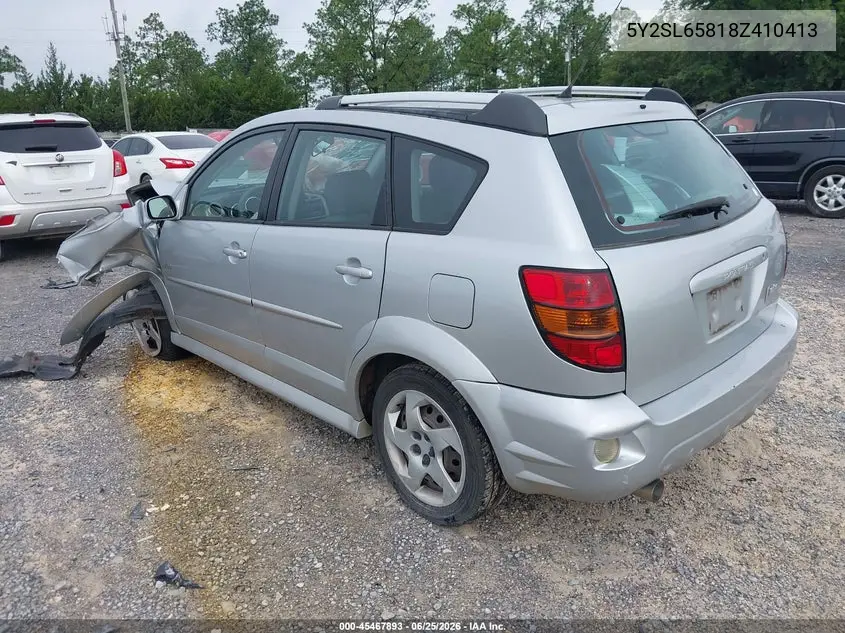 2008 Pontiac Vibe VIN: 5Y2SL65818Z410413 Lot: 45467893