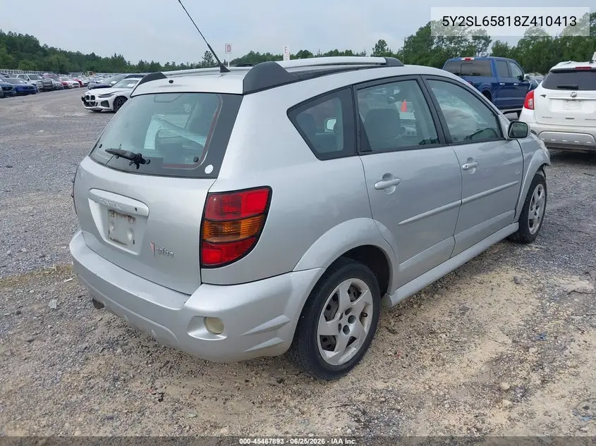 2008 Pontiac Vibe VIN: 5Y2SL65818Z410413 Lot: 45467893