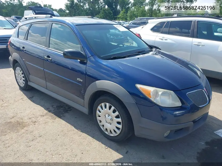 2008 Pontiac Vibe VIN: 5Y2SL65868Z425196 Lot: 45562213