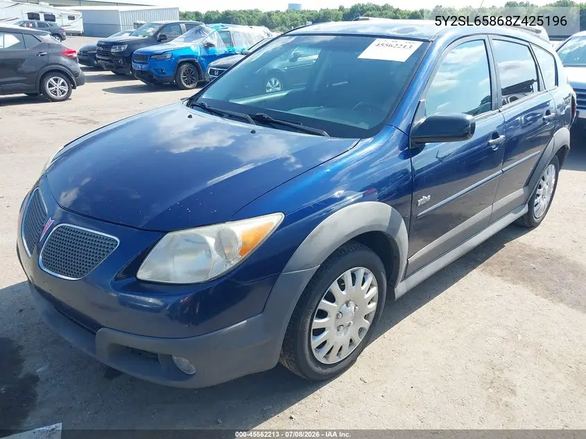 2008 Pontiac Vibe VIN: 5Y2SL65868Z425196 Lot: 45562213