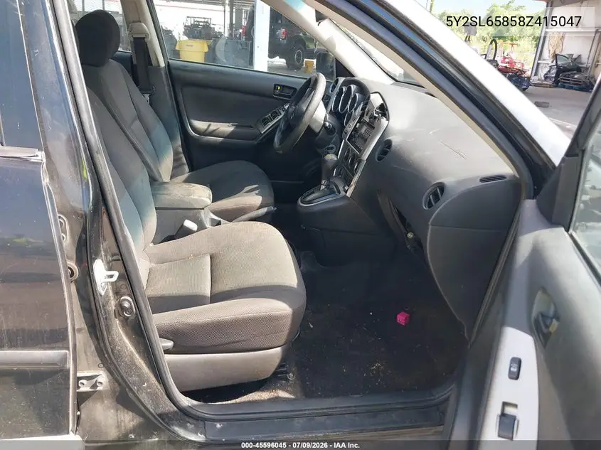2008 Pontiac Vibe VIN: 5Y2SL65858Z415047 Lot: 45596045