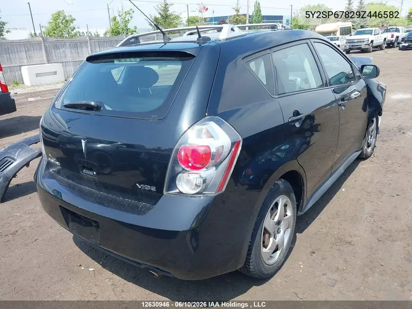 2009 Pontiac Vibe VIN: 5Y2SP67829Z446582 Lot: 12630946