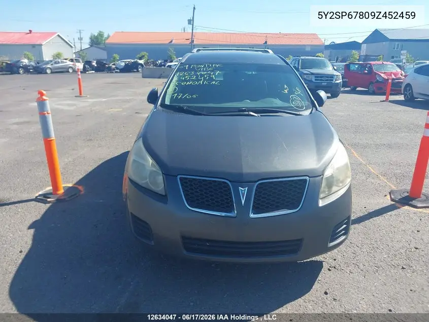 2009 Pontiac Vibe VIN: 5Y2SP67809Z452459 Lot: 12634047