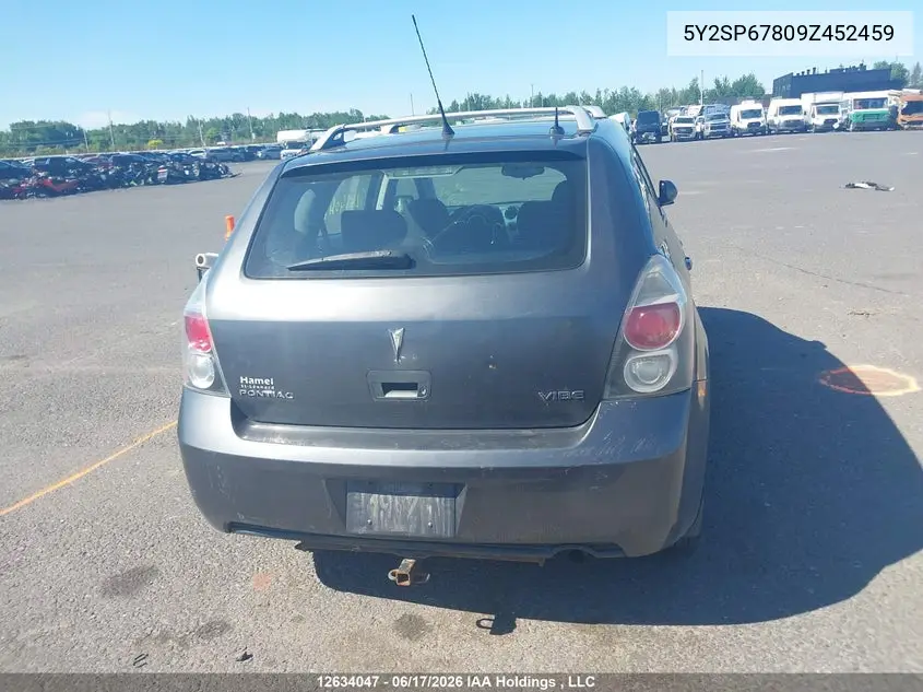 2009 Pontiac Vibe VIN: 5Y2SP67809Z452459 Lot: 12634047