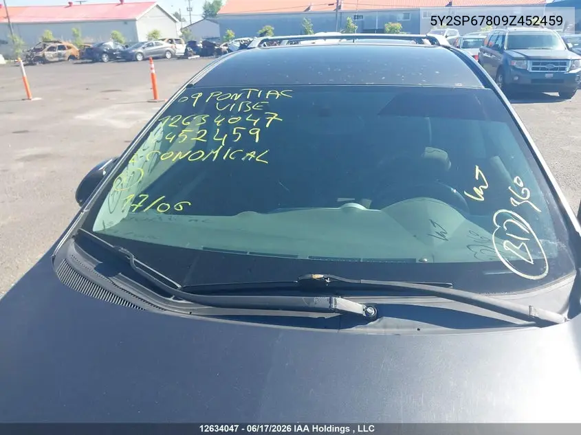 2009 Pontiac Vibe VIN: 5Y2SP67809Z452459 Lot: 12634047