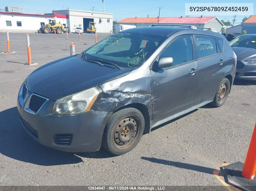 2009 Pontiac Vibe VIN: 5Y2SP67809Z452459 Lot: 12634047