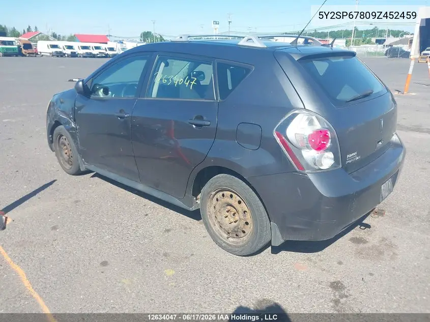 2009 Pontiac Vibe VIN: 5Y2SP67809Z452459 Lot: 12634047