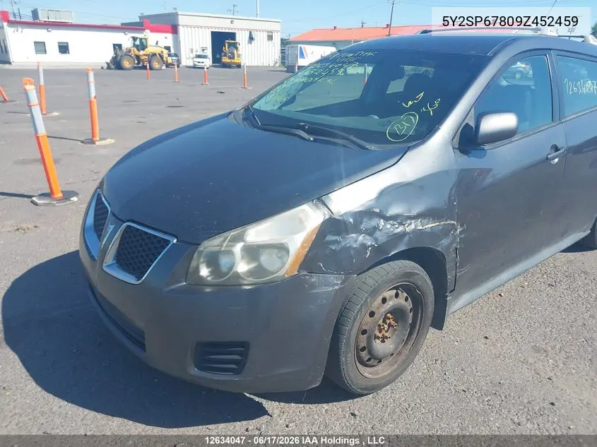 2009 Pontiac Vibe VIN: 5Y2SP67809Z452459 Lot: 12634047
