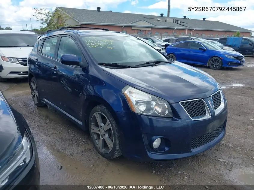 2009 Pontiac Vibe Gt VIN: 5Y2SR67079Z445867 Lot: 12637408