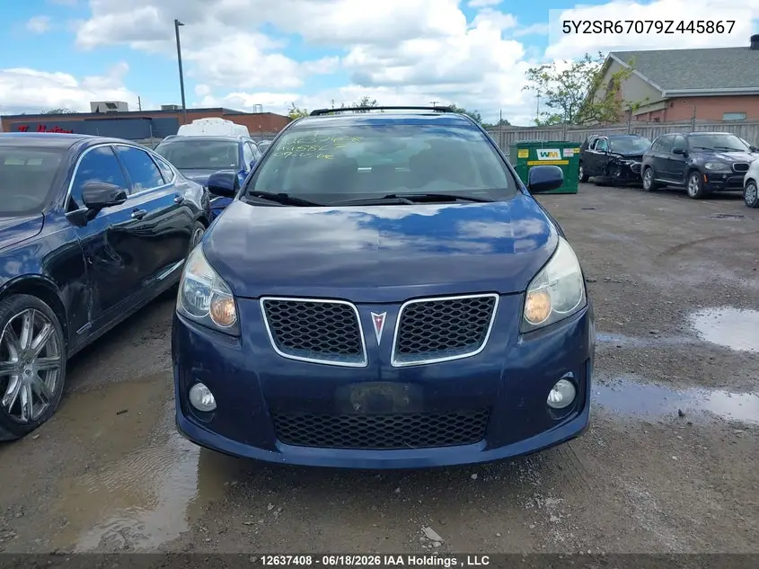 2009 Pontiac Vibe Gt VIN: 5Y2SR67079Z445867 Lot: 12637408