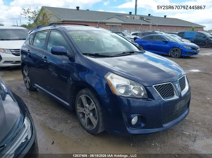 2009 Pontiac Vibe Gt VIN: 5Y2SR67079Z445867 Lot: 12637408