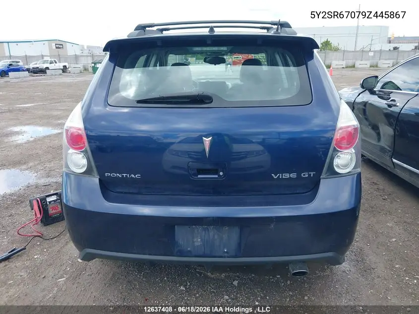 2009 Pontiac Vibe Gt VIN: 5Y2SR67079Z445867 Lot: 12637408
