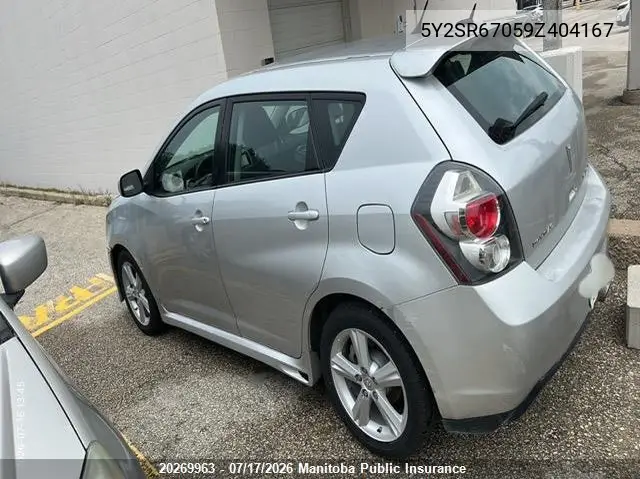 2009 Pontiac Vibe Gt VIN: 5Y2SR67059Z404167 Lot: 20269963