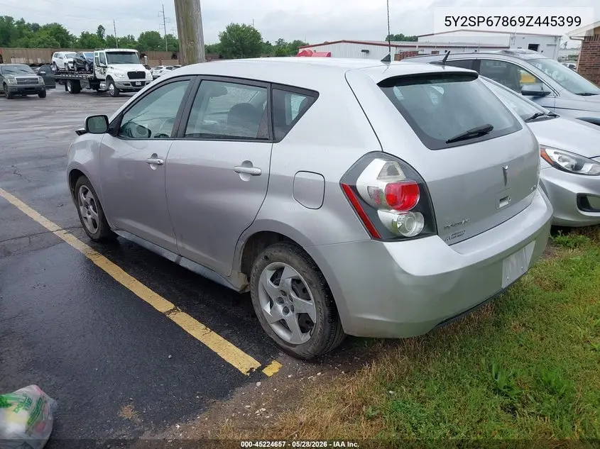 2009 Pontiac Vibe VIN: 5Y2SP67869Z445399 Lot: 45224657