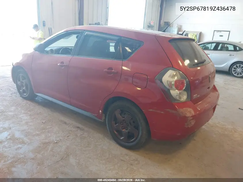 2009 Pontiac Vibe VIN: 5Y2SP67819Z436478 Lot: 45245484