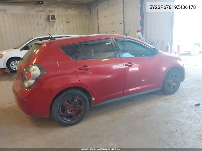 2009 Pontiac Vibe VIN: 5Y2SP67819Z436478 Lot: 45245484