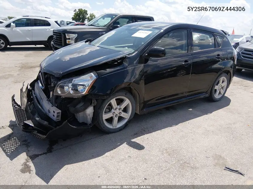 2009 Pontiac Vibe Gt VIN: 5Y2SR67069Z444306 Lot: 45254302
