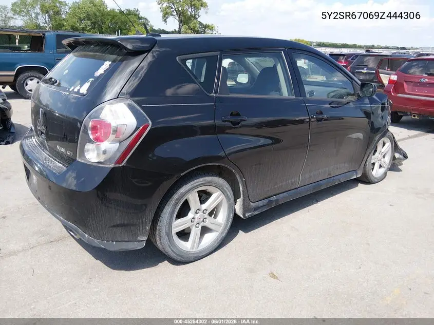 2009 Pontiac Vibe Gt VIN: 5Y2SR67069Z444306 Lot: 45254302