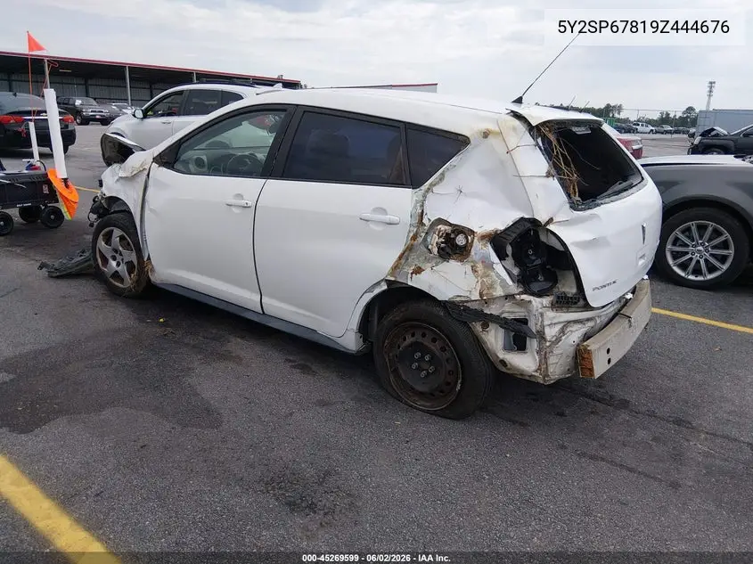 2009 Pontiac Vibe VIN: 5Y2SP67819Z444676 Lot: 45269599