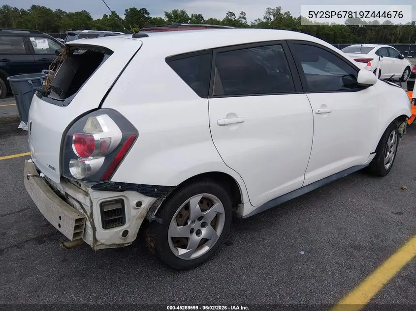2009 Pontiac Vibe VIN: 5Y2SP67819Z444676 Lot: 45269599