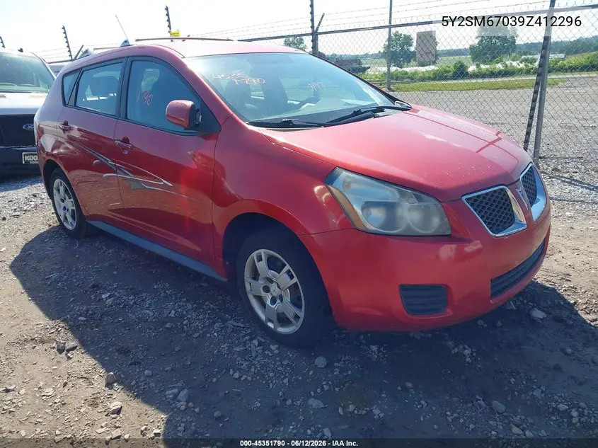 2009 Pontiac Vibe VIN: 5Y2SM67039Z412296 Lot: 45351790
