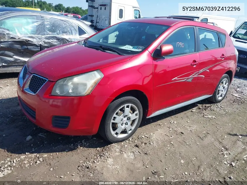 2009 Pontiac Vibe VIN: 5Y2SM67039Z412296 Lot: 45351790