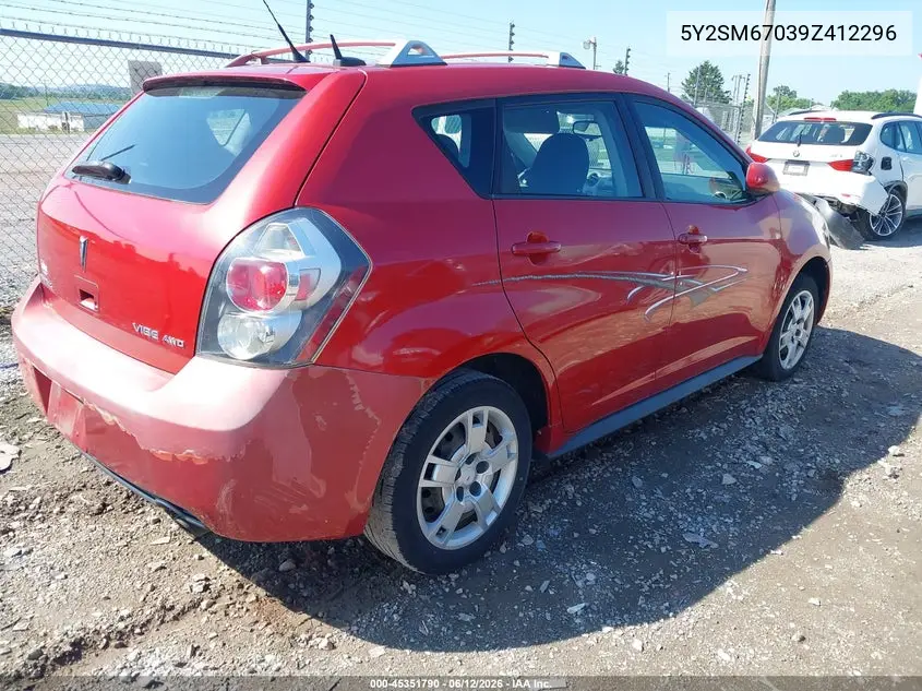 2009 Pontiac Vibe VIN: 5Y2SM67039Z412296 Lot: 45351790