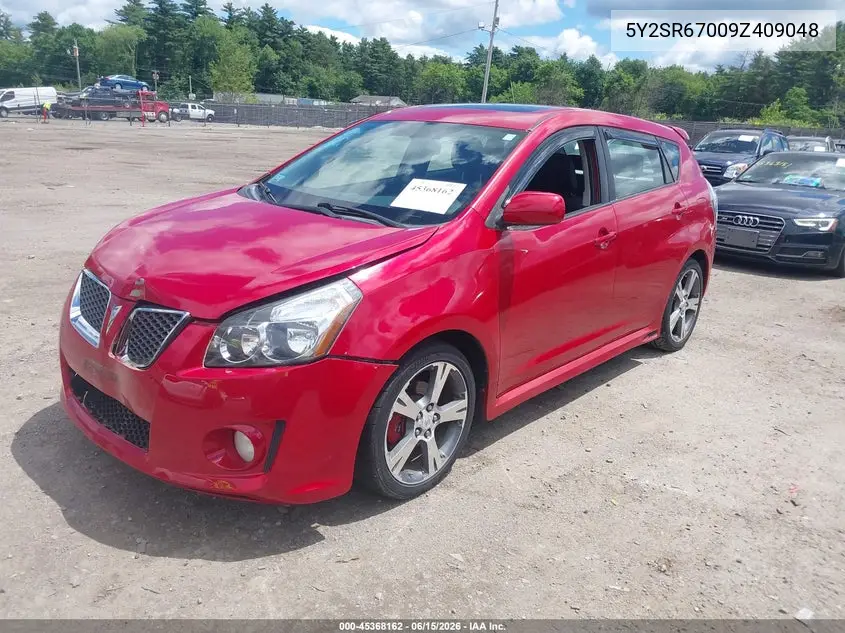 2009 Pontiac Vibe Gt VIN: 5Y2SR67009Z409048 Lot: 45368162