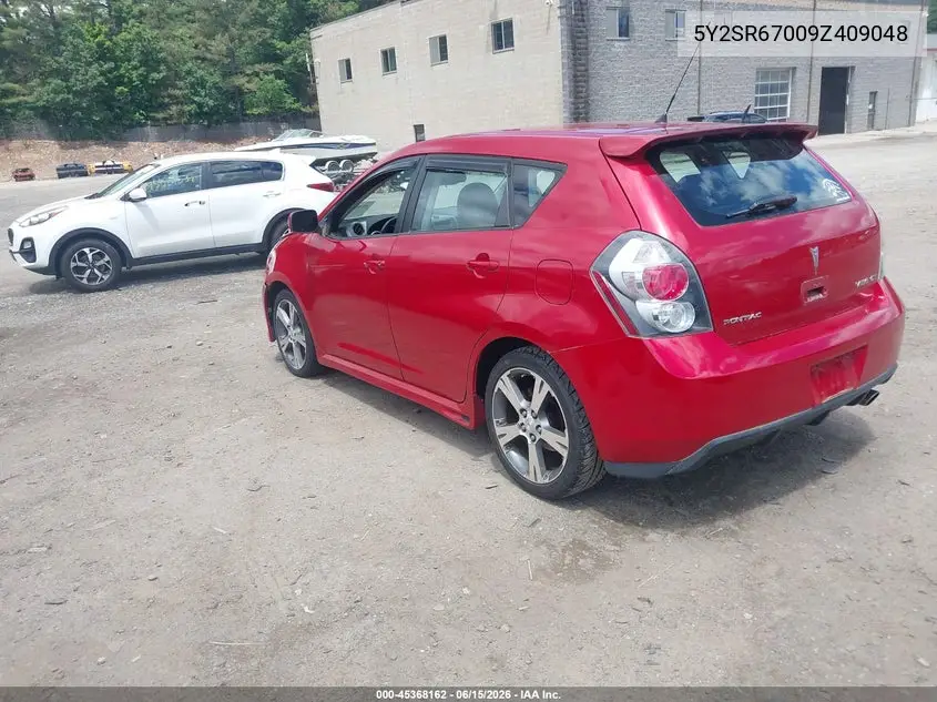 2009 Pontiac Vibe Gt VIN: 5Y2SR67009Z409048 Lot: 45368162