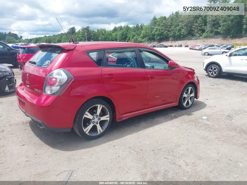 2009 Pontiac Vibe Gt VIN: 5Y2SR67009Z409048 Lot: 45368162