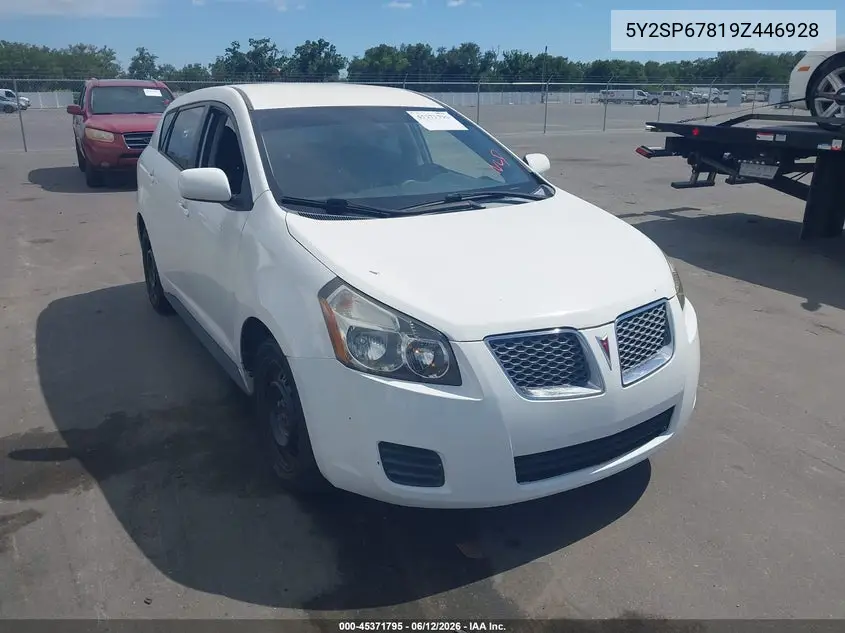 2009 Pontiac Vibe VIN: 5Y2SP67819Z446928 Lot: 45371795