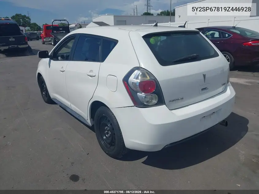 2009 Pontiac Vibe VIN: 5Y2SP67819Z446928 Lot: 45371795