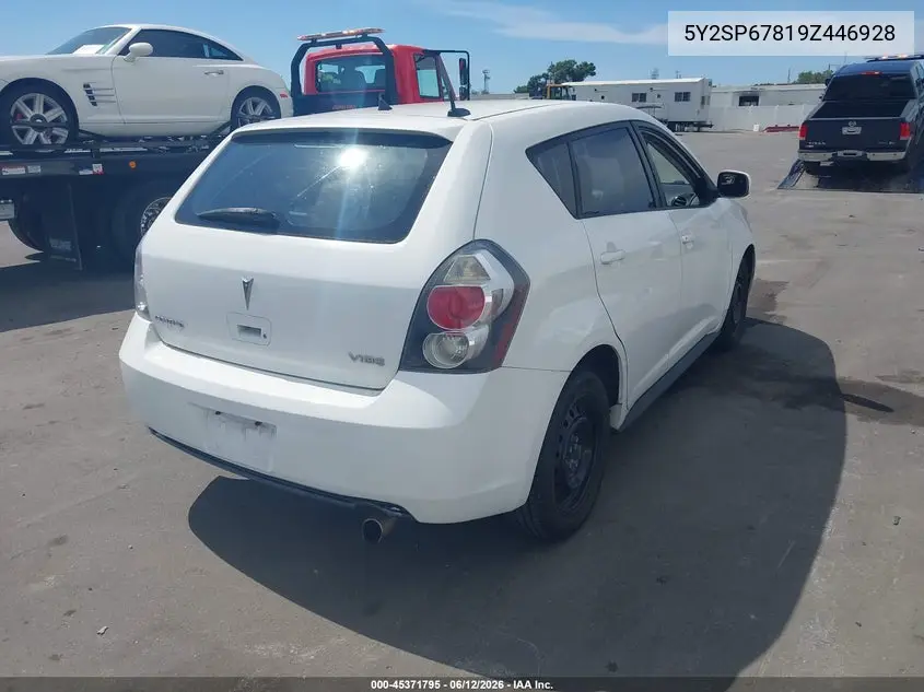 2009 Pontiac Vibe VIN: 5Y2SP67819Z446928 Lot: 45371795