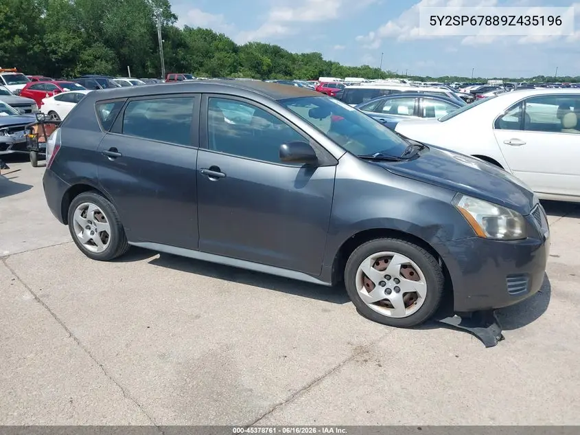 2009 Pontiac Vibe VIN: 5Y2SP67889Z435196 Lot: 45378761