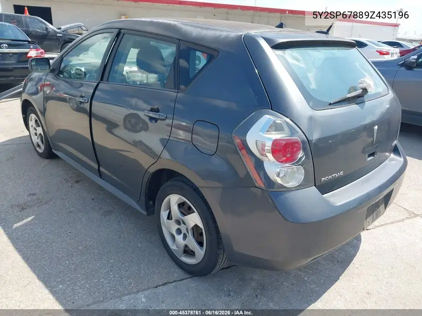 2009 Pontiac Vibe VIN: 5Y2SP67889Z435196 Lot: 45378761