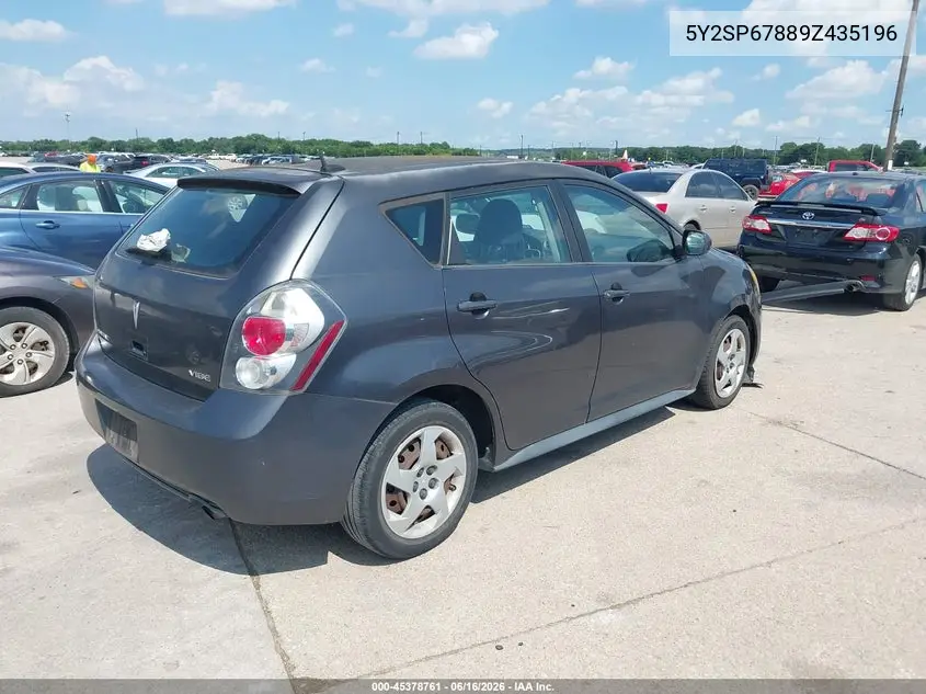 2009 Pontiac Vibe VIN: 5Y2SP67889Z435196 Lot: 45378761