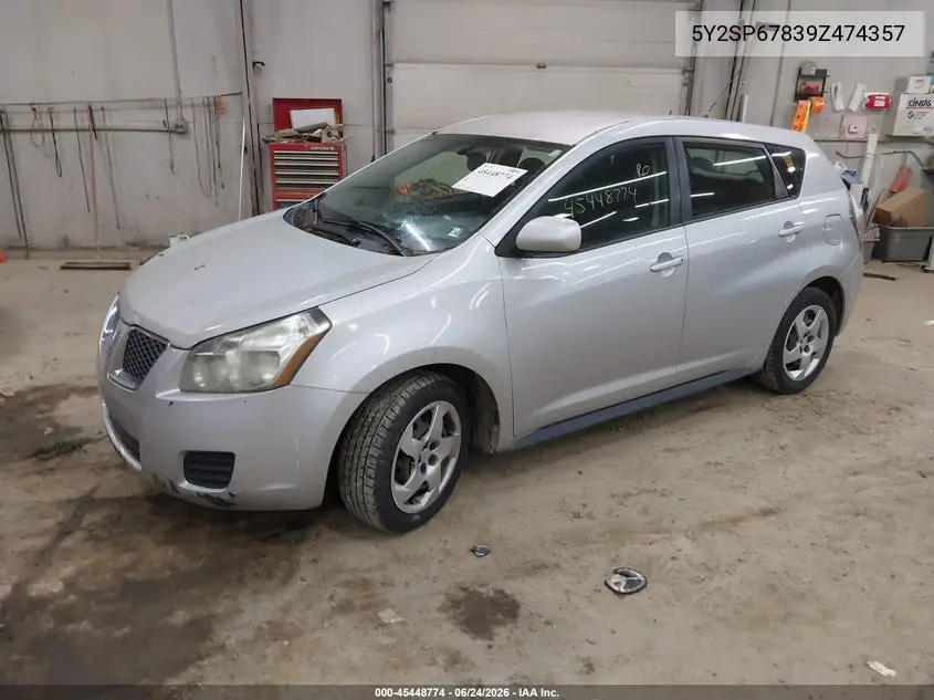 2009 Pontiac Vibe VIN: 5Y2SP67839Z474357 Lot: 45448774