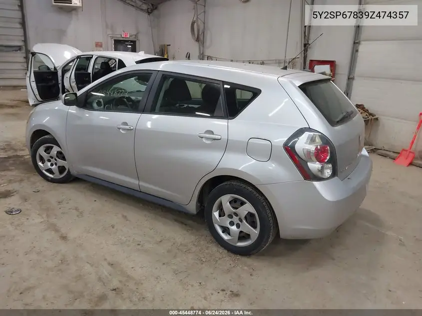 2009 Pontiac Vibe VIN: 5Y2SP67839Z474357 Lot: 45448774