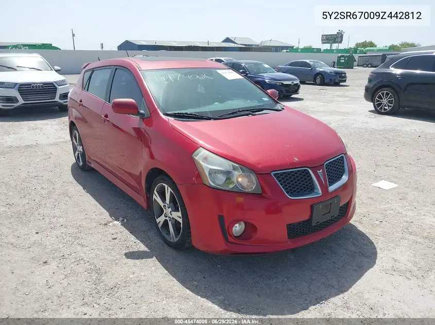 2009 Pontiac Vibe Gt VIN: 5Y2SR67009Z442812 Lot: 45474006