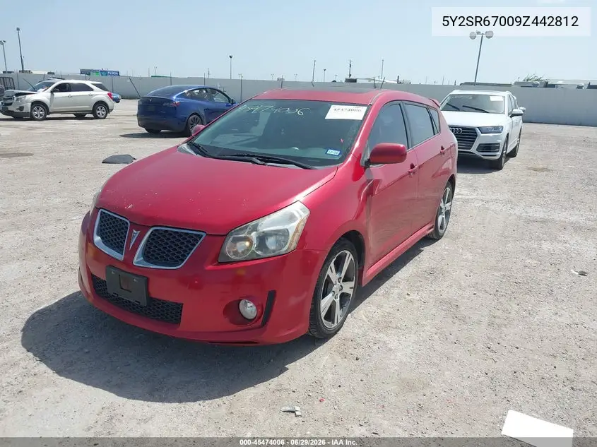 2009 Pontiac Vibe Gt VIN: 5Y2SR67009Z442812 Lot: 45474006