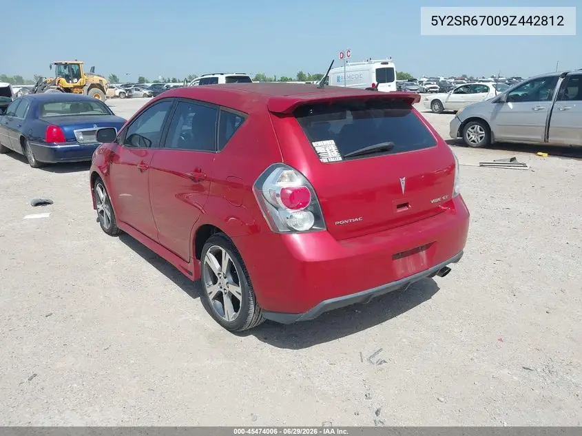 2009 Pontiac Vibe Gt VIN: 5Y2SR67009Z442812 Lot: 45474006
