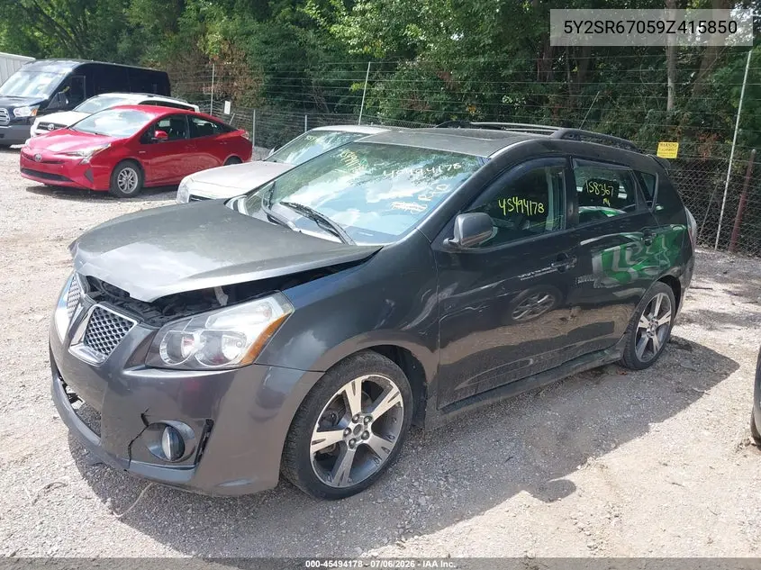 2009 Pontiac Vibe Gt VIN: 5Y2SR67059Z415850 Lot: 45494178