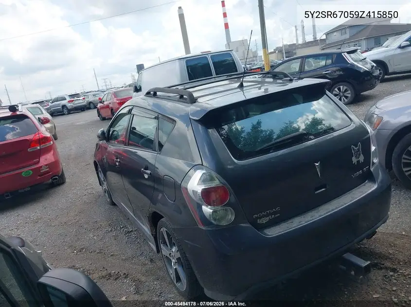 2009 Pontiac Vibe Gt VIN: 5Y2SR67059Z415850 Lot: 45494178