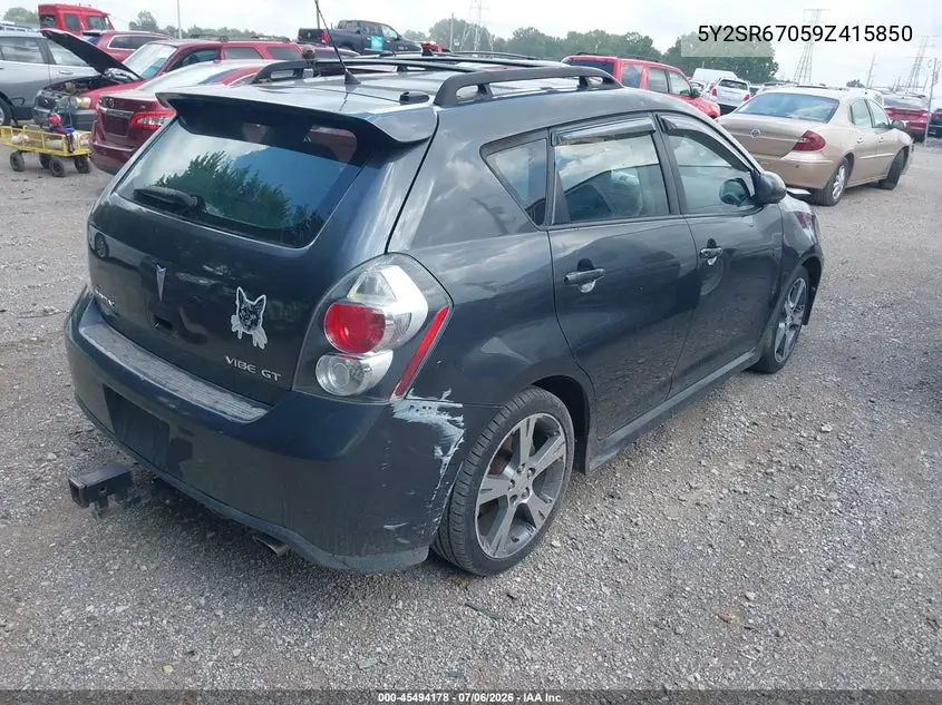 2009 Pontiac Vibe Gt VIN: 5Y2SR67059Z415850 Lot: 45494178