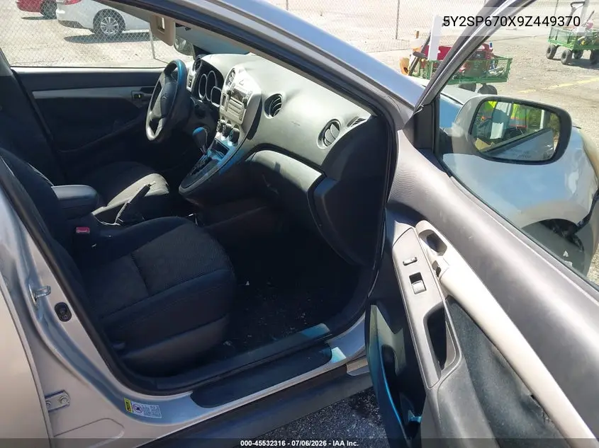 2009 Pontiac Vibe VIN: 5Y2SP670X9Z449370 Lot: 45532316