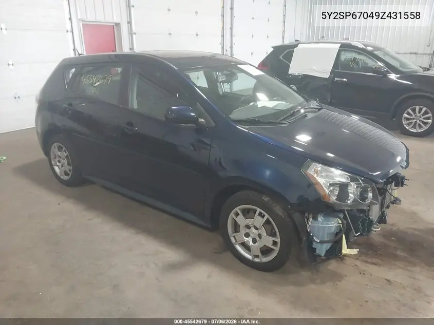 2009 Pontiac Vibe VIN: 5Y2SP67049Z431558 Lot: 45542679