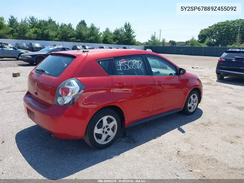 2009 Pontiac Vibe VIN: 5Y2SP67889Z455092 Lot: 45562318